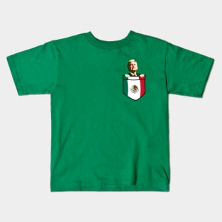 AMLO President of Mexico Chest Pocket Kids T-Shirt